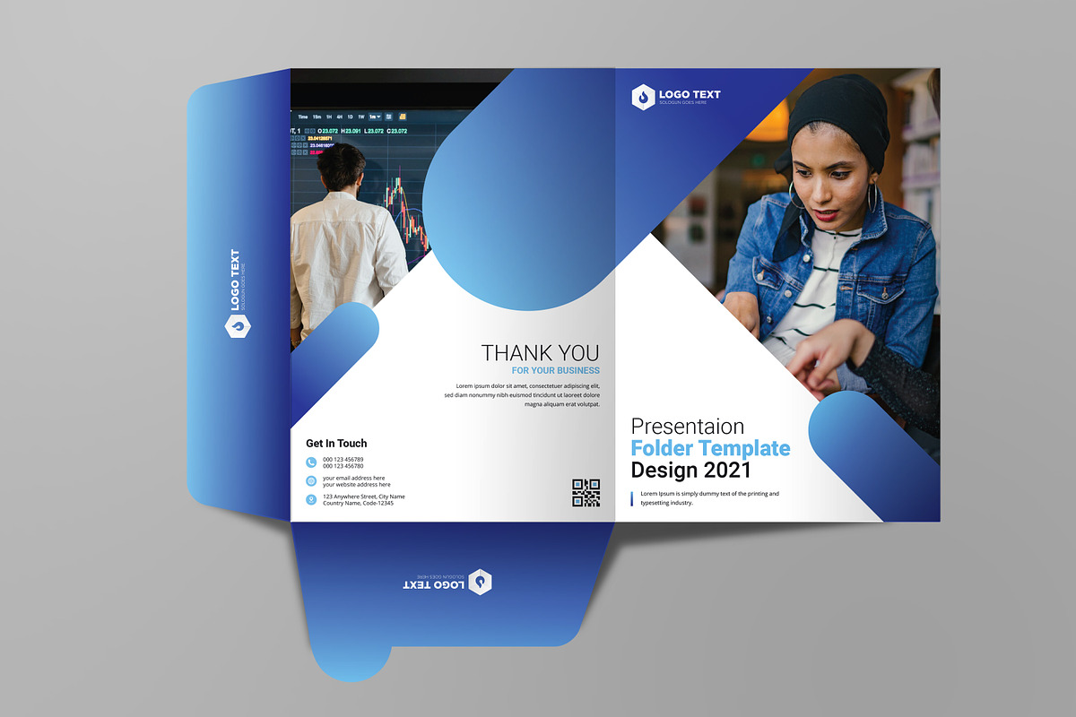 Presentation Folder Template Design, a Poster Template by zahidhossainalif (Photo 6 of 6)
