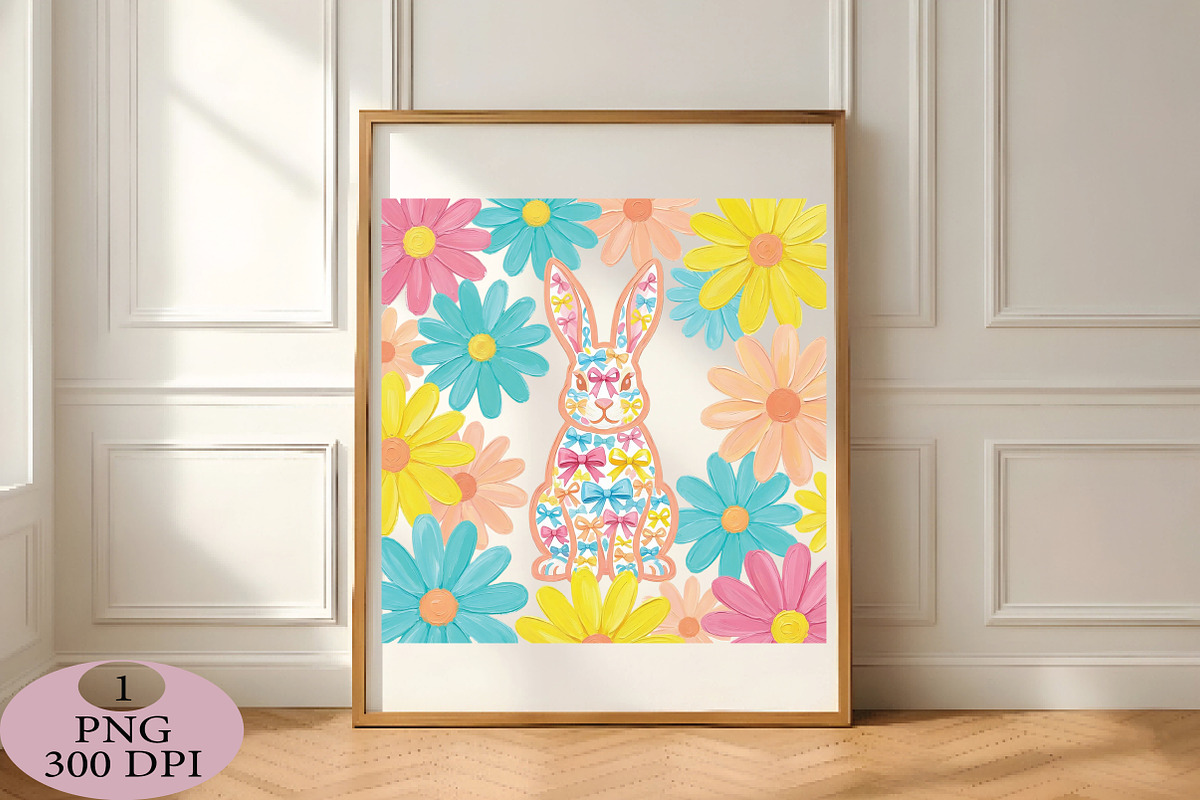 Boho Easter Bunny Png, an Illustration by Daily.Designs (Photo 2 of 5)