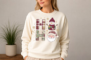 Retro Ho Ho Christmas Shirt, a Seasonal Illustration by DreamCafeArt (Thumbnail 4 of 7)