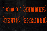 AlesA Modern Metal Horror Font, a Blackletter Font by dansdesign (Thumbnail 7 of 7)