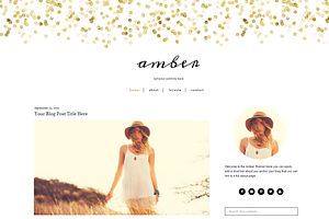 Feminine Gold WordPress Theme