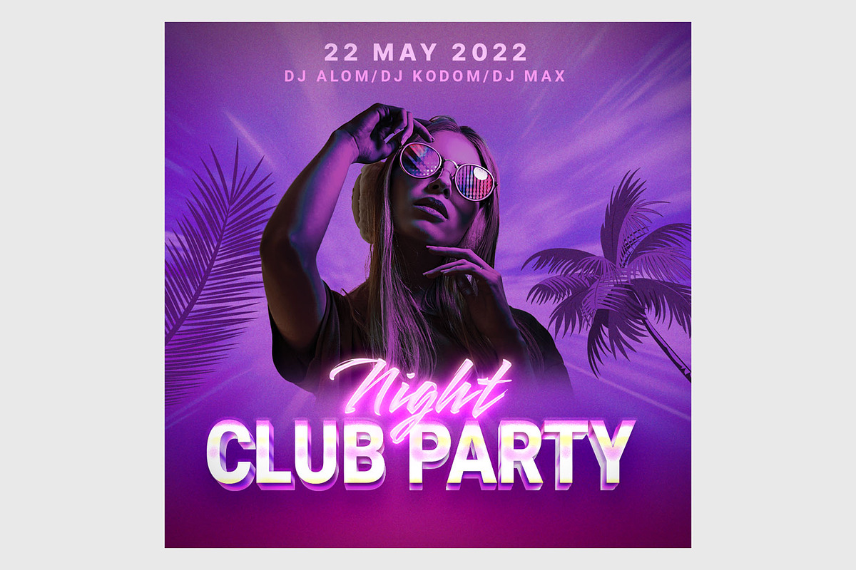 Night Club Flyer Template, a Flyer Template by Nayemtorjo (Photo 3 of 4)