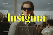 Insigma - Modern Decorative Serif, a Serif Font by Pixesia Studio (Thumbnail 1 of 17)