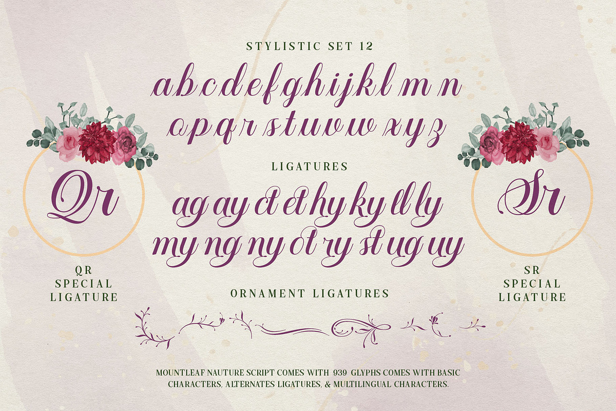 Mountleaf Typeface, a Script Font by alit design (Photo 16 of 20)