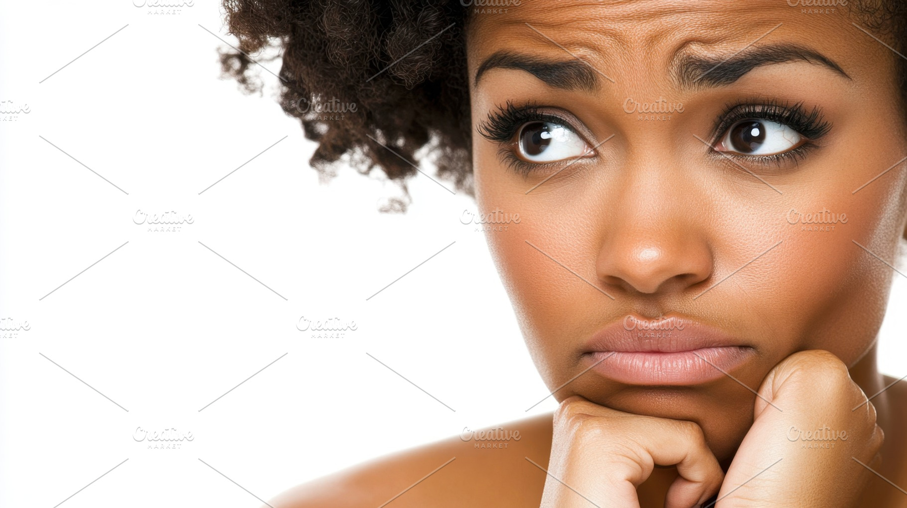 Concerned woman showing deep thought, a Photo by Beautiful things
