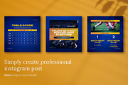 Wiwin Football Match Instagram Post, a Social Media Template by Attype (Thumbnail 2 of 4)