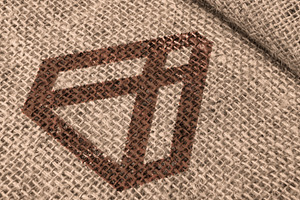 Jute Fabric Printing Logo Mockup