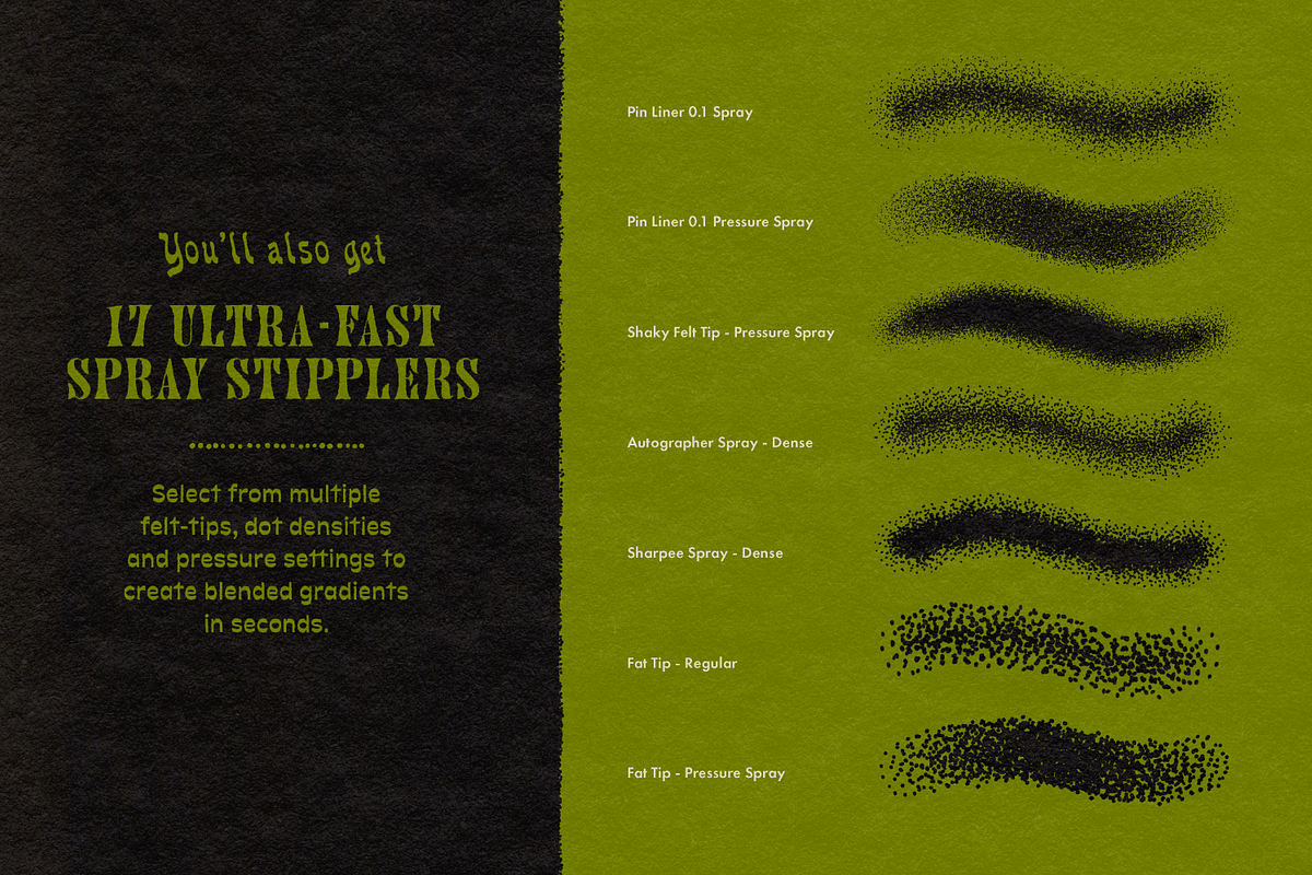 Stipple Studio for Procreate, a Brush Add-On by True Grit Texture Supply (Photo 8 of 12)