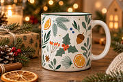 Christmas Botanical Clipart, a Seasonal Illustration by Anna Studio (Thumbnail 4 of 12)