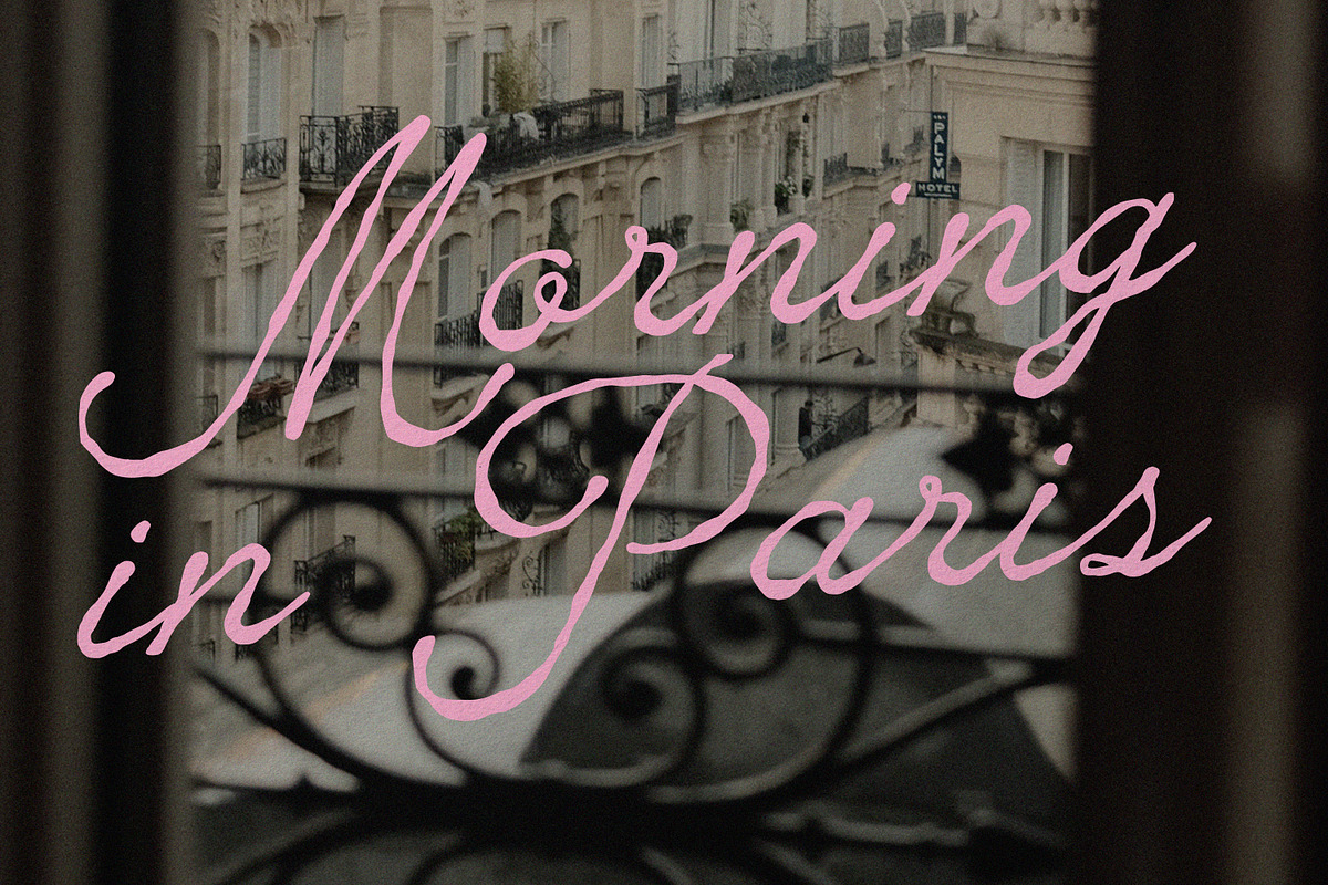 En Clair Vintage Rough Script Font, a Script Font by AnMark (Photo 12 of 14)