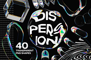 Dispersion 3D Glass Shapes Pack, a Graphic by LarysaZabrotskaya (Thumbnail 1 of 11)