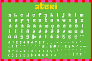 Ateri - Wiggly Bold San Serif, a Sans Serif Font by Elena Choo (Thumbnail 7 of 12)