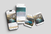 Realistic Social Media Mockup PSD, an Advertising Mockup by MA-KING_ART (Thumbnail 4 of 5)