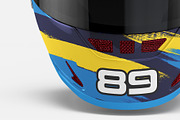 Helmet Mockup - 4 views, a Merchandise Mockup by Illusiongraphic (Thumbnail 15 of 18)