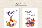 Halloween set. Watercolor gnomes, an Object Graphic by JuliaBadeeva (Thumbnail 4 of 7)