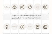 100 Wedding Event Planner Highlight, a Social Media Template by PatternLab. (Thumbnail 5 of 9)