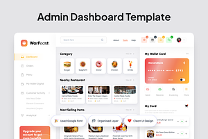 WarFeast Food Order Admin Dashboard