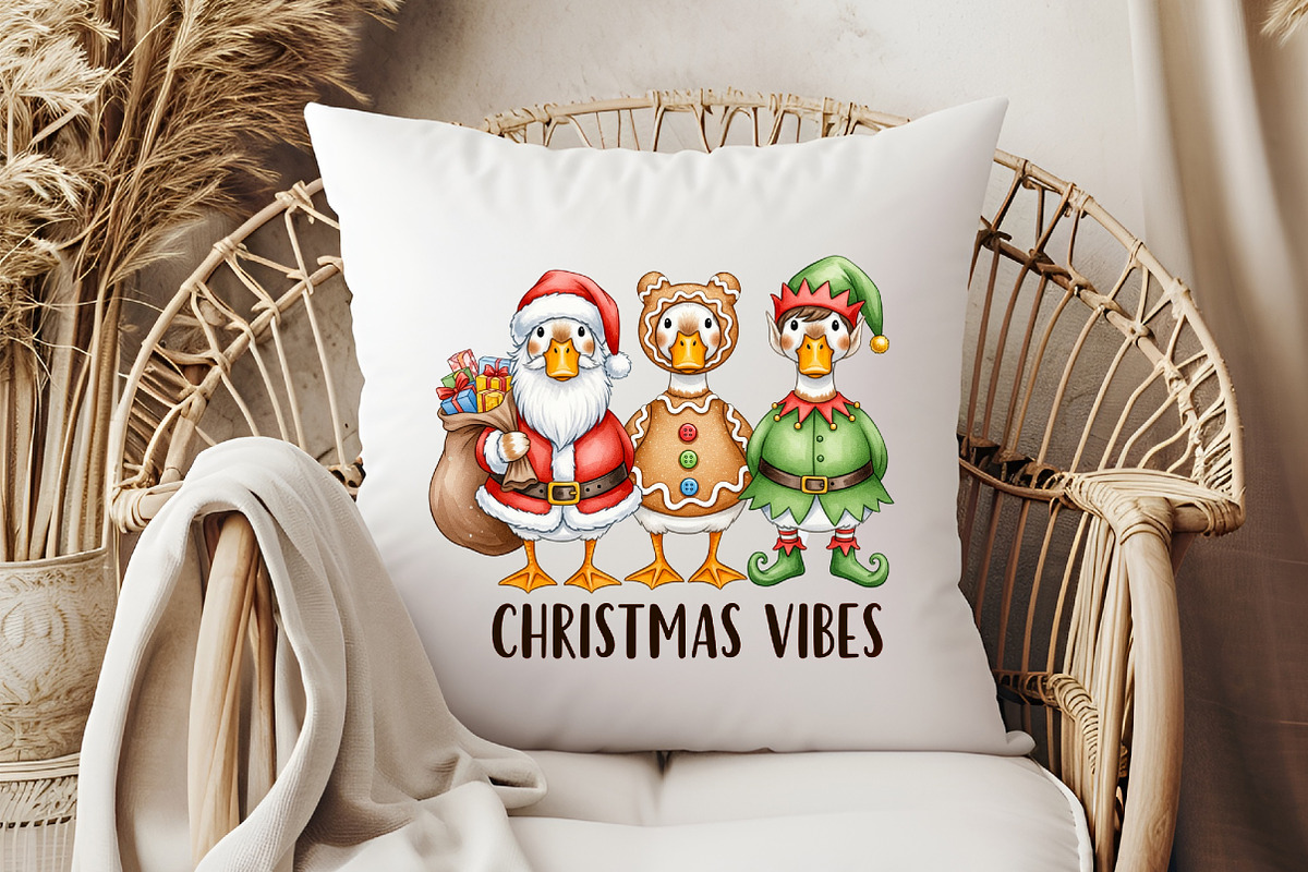 Christmas Vibes, Christmas Goose Png, an Illustration by Libby Wishes (Photo 3 of 6)