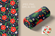 Floral Seamless Patterns, a Pattern Graphic by AnnArt (Thumbnail 7 of 9)
