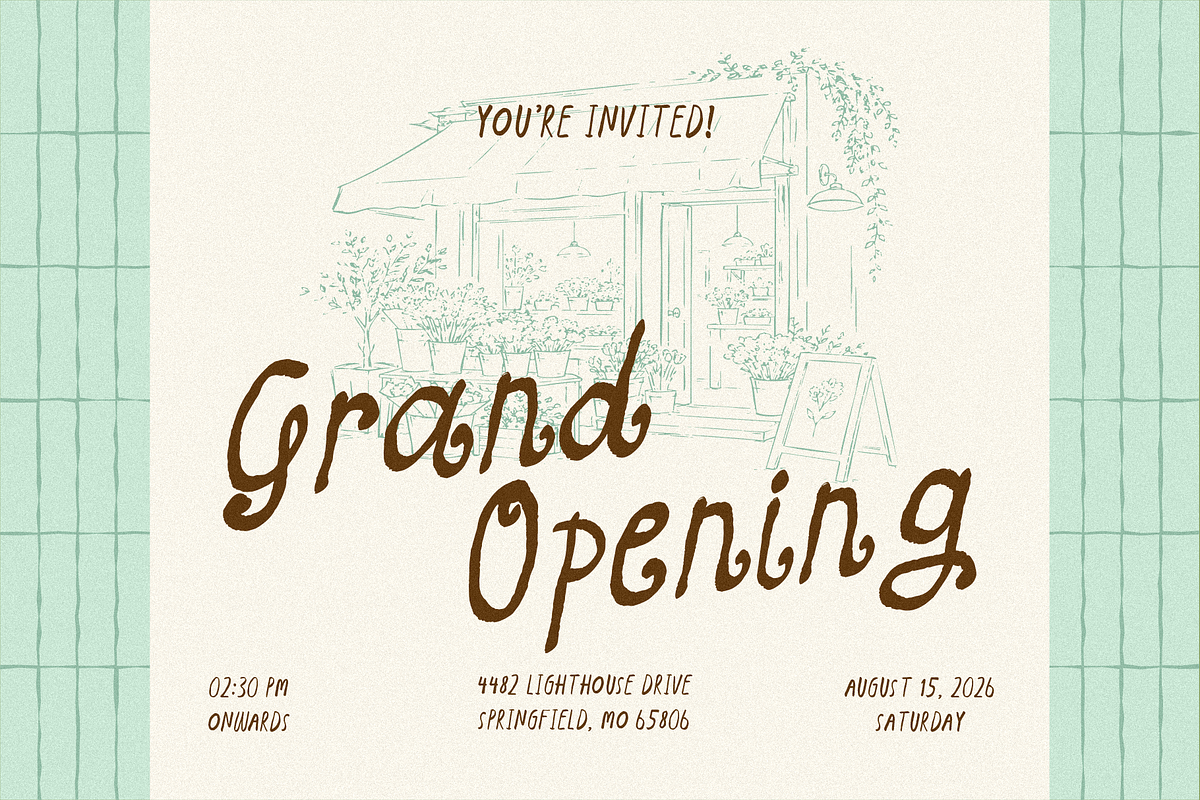 Golden Sunset - Whimsical Font, a Handwritten Font by ™Creasi (Photo 2 of 6)