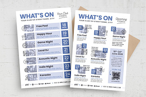 Weekly What's On Flyer Poster