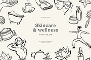 SKINCARE & WELLNESS illustrations, a Healthcare Illustration by Crocus Paperi (Thumbnail 1 of 4)
