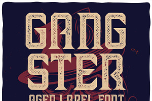 Vintage Label Typeface Gangster