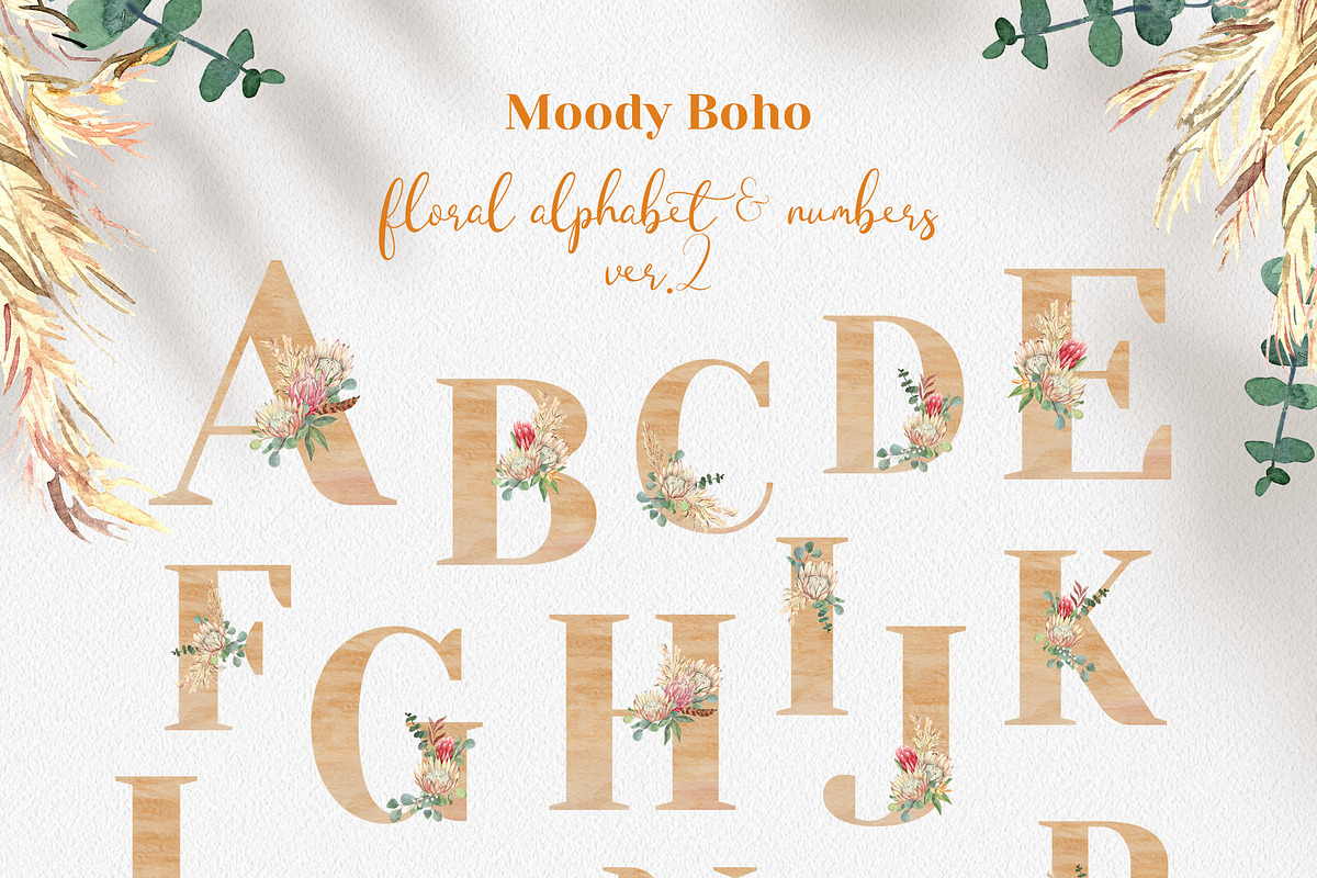 Moody Boho Florals Watercolor, a Decorative Illustration by Catch the Dream Art (Photo 15 of 17)