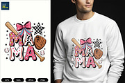 Baseball Mama Coquette Png, a Sport Illustration by Unique Design Team (Thumbnail 6 of 7)
