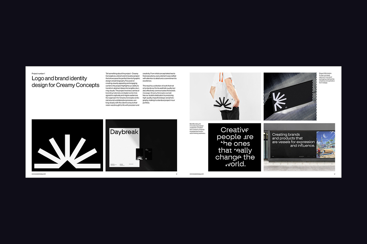 Minimal Portfolio Template, a Presentation Template by Typefool's Shop (Photo 5 of 9)