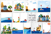 Papercut collages - Watercolor Set, a Texture Illustration by Mashamashastu (Thumbnail 8 of 17)