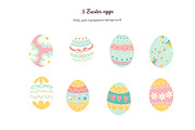 Cute Easter Clipart, a Seasonal Illustration by Bielousova Art (Thumbnail 2 of 6)
