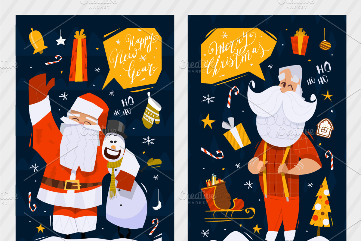 10 Christmas and New Year Postcards, a Graphic by Drumcheg (Photo 3 of 6)