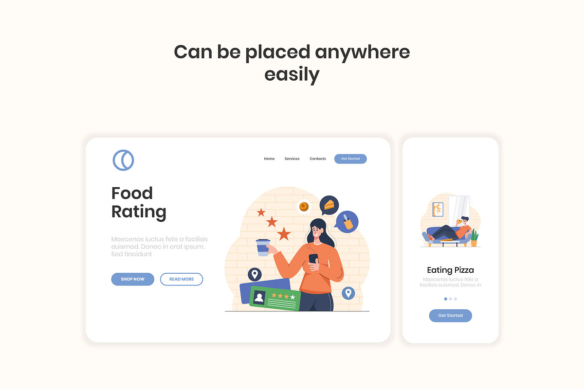 Restaurant Illustrations, a Templates & Theme by Triangle Squad (Photo 2 of 4)