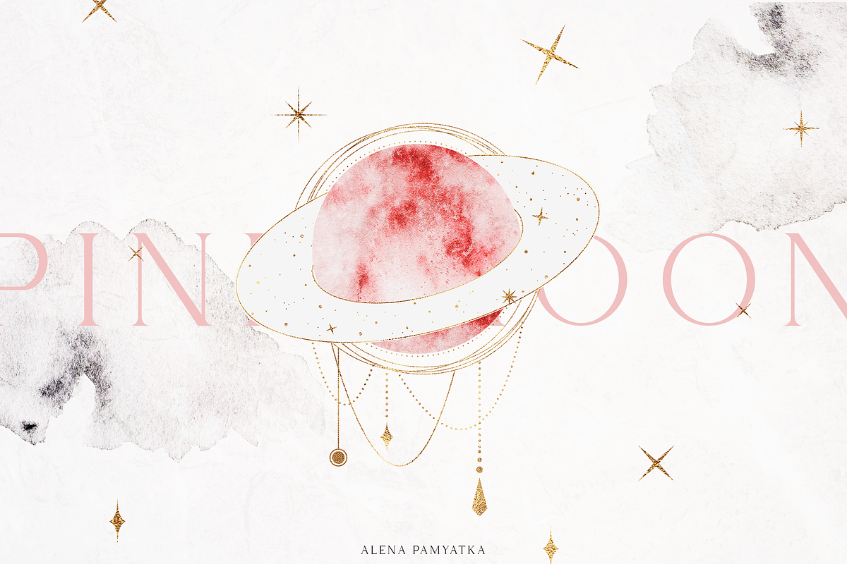 Gentle cosmos - celestial collection, a Texture Illustration by Pamyatka Shop (Photo 2 of 20)