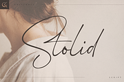 Stolid - modern script font, a Script Font by Only Fonts (Thumbnail 1 of 10)