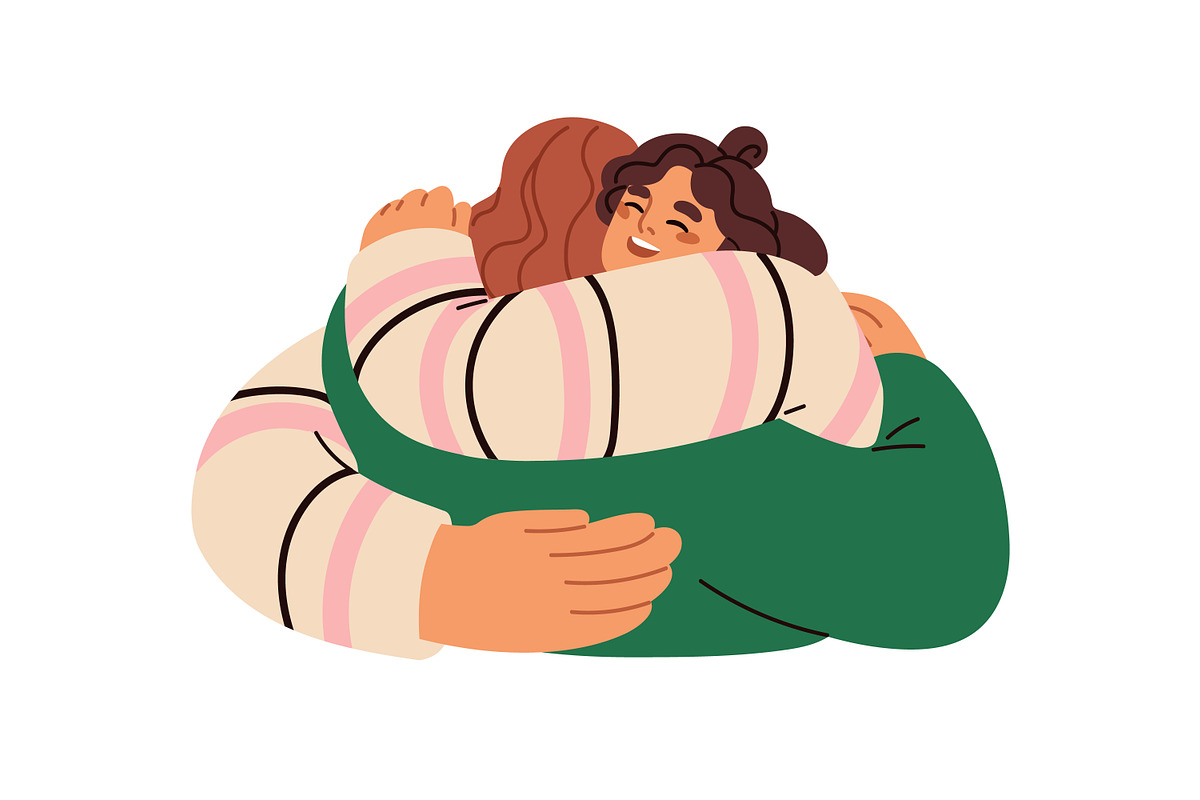 Happy people hugging with love set, a Person Illustration by Good Studio (Photo 5 of 9)