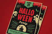 Retro Halloween Party Flyer, a Flyer Template by VectorVactory (Thumbnail 3 of 3)