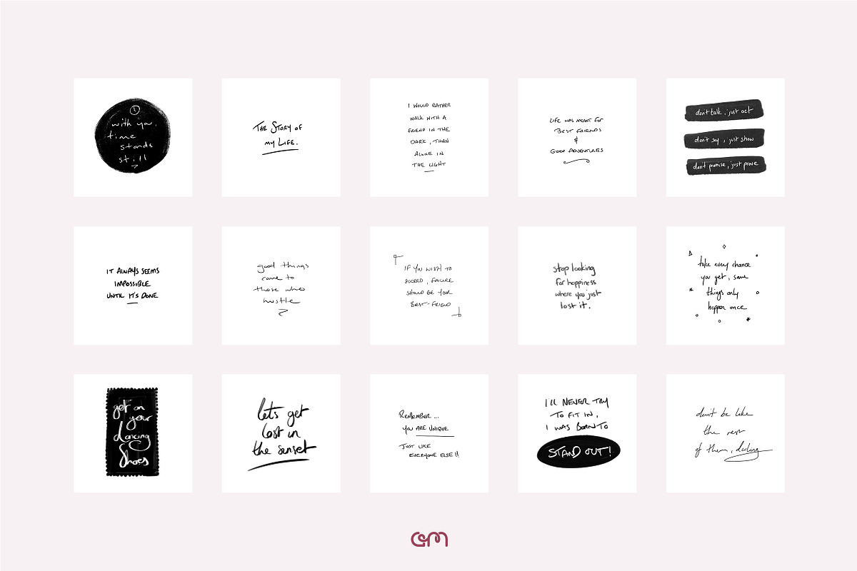 Social Quotes Bundle, a Social Media Template by AM Studio (Photo 8 of 12)