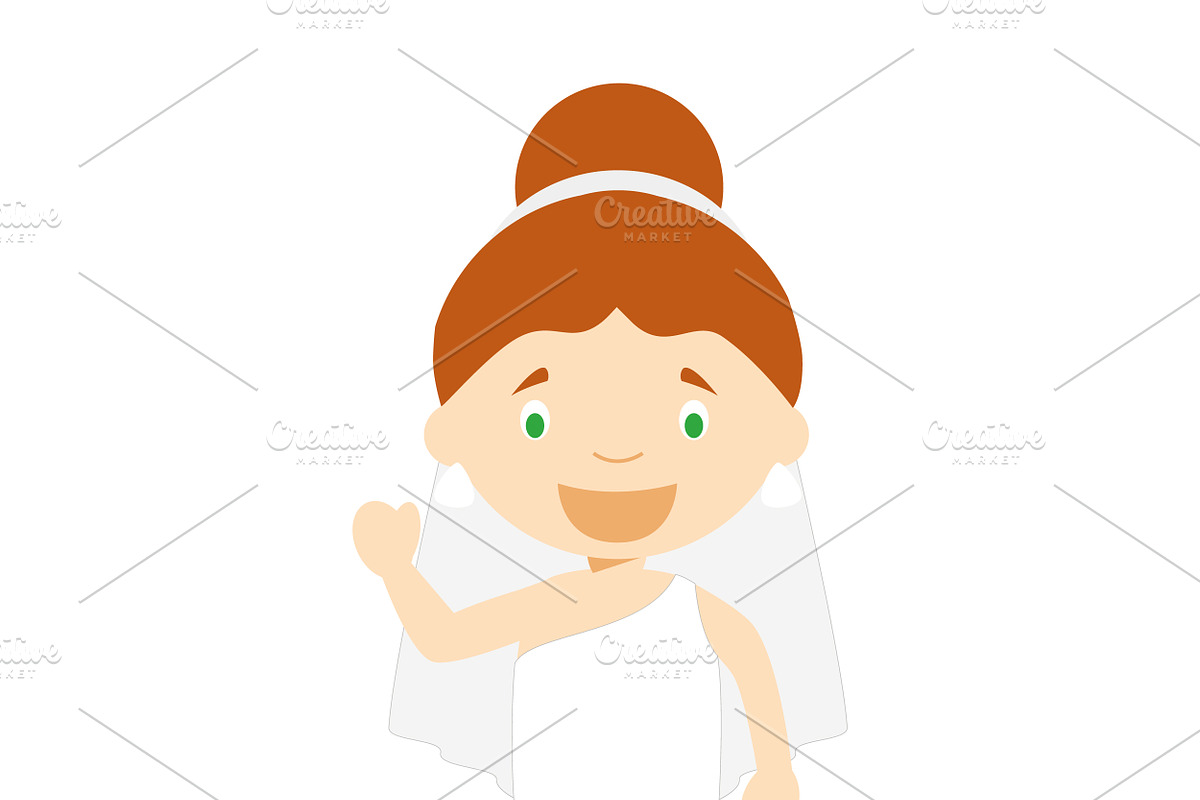 Wedding characters in cartoon style, a Person Illustration by asantosg (Photo 11 of 25)