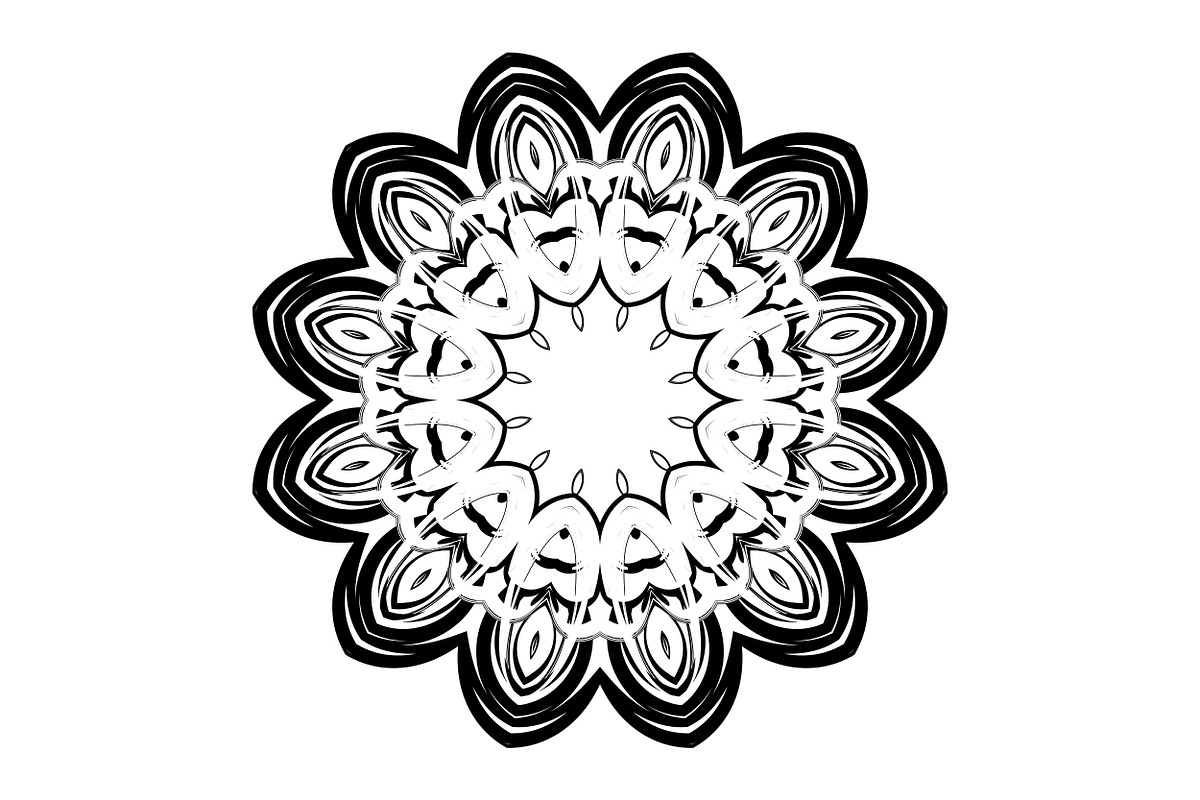 Elegant Mandala Line Art Collection, a Decorative Illustration by NJ Himel (Photo 98 of 101)