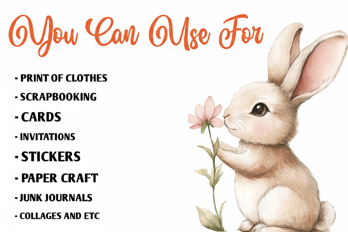 Watercolor Cute Spring Collection, an Illustration by CreationArt (Photo 6 of 10)