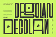 Degolan || Modern Condensed Dosplay, a Sans Serif Font by Ermedia Studio (Thumbnail 1 of 10)
