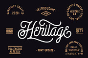 Heritage Font Combinations, a Script Font by HRDR (Thumbnail 2 of 26)