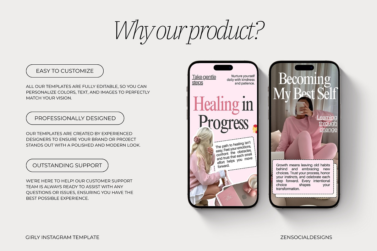 Girly Instagram Templates preview 5