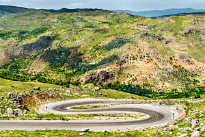 Winding road to Nemrut Dagi in the, a Nature Photo by Leonid Andronov