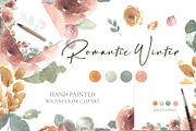 Romantic Winter - Watercolor Flowers, an Illustration by MariaScaroniAtelier (Thumbnail 1 of 8)