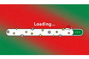Christmas Holiday Loading Bar, a Seasonal Illustration by Elen_Art (Thumbnail 2 of 3)