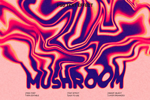 PSD Trippy Psychedelic Text Effect, a Layer Style Add-On by Imamul001