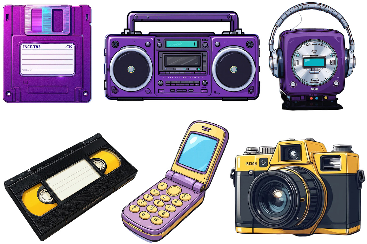 Nostalgic 90s Clipart, an Illustration by Pixels.Craft (Photo 2 of 3)